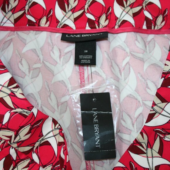 NWTS Lane Bryant Birds Of Paradise Flower Curvy Fit Ankle Lena Size 28 - Picture 4 of 4